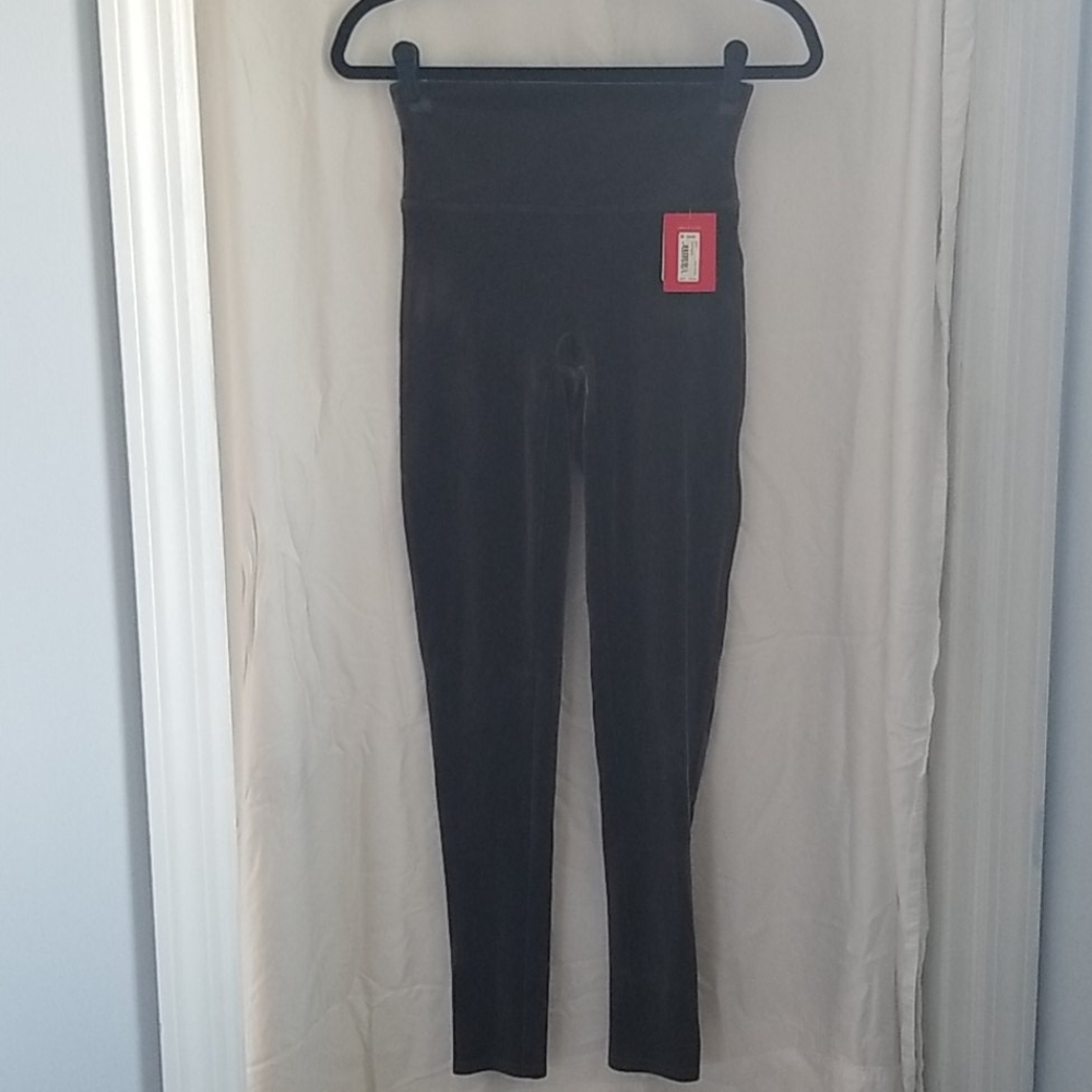 NWT Spanx Dark Grey Velvet Leggings